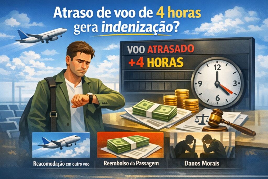 Atraso de voo gera indenização