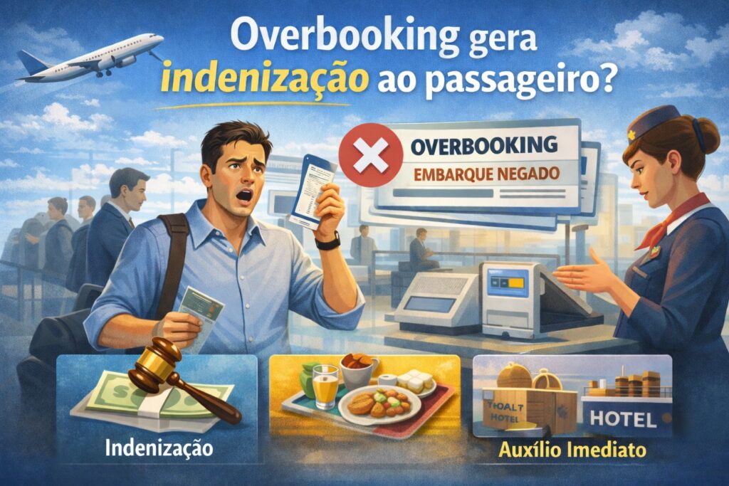Overbooking gera indenização ao passageiro